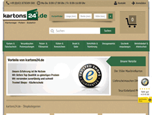 Tablet Screenshot of kartons24.de